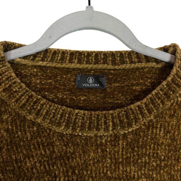 Volcom True To This Sweater Womens XS Multicolor Striped Chenille Long Sleeve - Picture 5 of 10